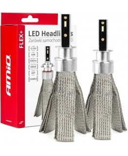 Car lights led flex+ h1 12v 24v 6000k amio-03655