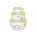 OURSSON BS2981RC/GA dining bowl Salad bowl Round Ceramic Multicolour 3 pc(s)