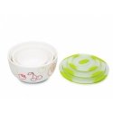 OURSSON BS2981RC/GA pusdienbļoda Salātu bļoda Apaļš Keramikas Daudzkrāsains 3 pcs