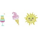 DIAMOND DOTS creative set for diamond painting SUNSHINE, 3 stickers, DTZ12.040