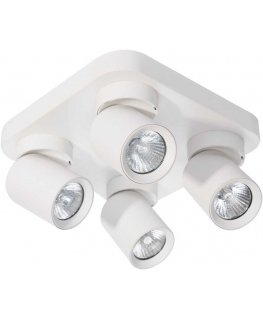 Hanging lamp Orno MALTA SP 4, wall and ceiling mounting, GU10 max. 4x12W, IP20, white, square base