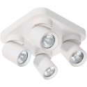 Hanging lamp Orno MALTA SP 4, wall and ceiling mounting, GU10 max. 4x12W, IP20, white, square base Hanging lamp Orno MALTA SP 4, wall and ceiling mounting, GU10 max. 4x12W, IP20, white, square base
