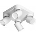 Hanging lamp Orno MALTA SP 4, wall and ceiling mounting, GU10 max. 4x12W, IP20, white, square base Hanging lamp Orno MALTA SP 4, wall and ceiling mounting, GU10 max. 4x12W, IP20, white, square base