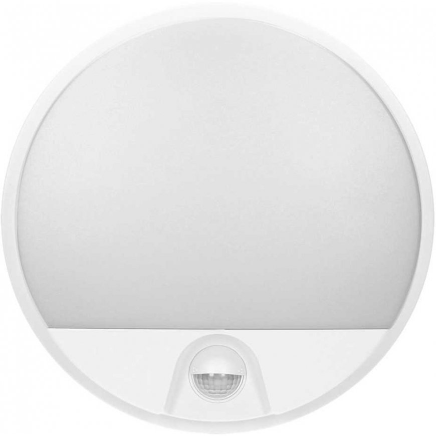 Sieninis šviestuvas Orno AGAT LED 15W, sodo šviestuvas su 140 judesio jutikliu, 1100lm, IP54, 4000K, baltas – 3