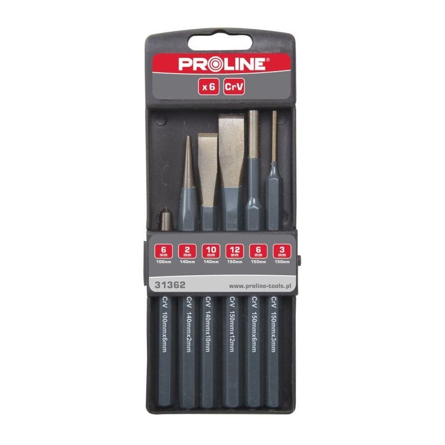 Proline Pro-Line Set of punches, chisels and center punches 6 pcs. 31362
