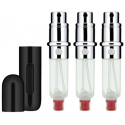 Travalo Classic HD gift set Black (refillable perfume atomizer 3 x 5 ml + case)