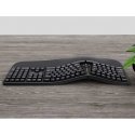 Powerton LANA, Keyboard ergonomic US, with cable (USB), black Powerton LANA, Keyboard ergonomic US, with cable (USB), black
