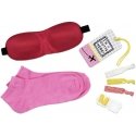 Inflight Essential Kit Set Beauty Junky: Beauty Junky, Hair Elastic, x3 pcs + Beauty Junky, Earplugs + Beauty Junky, Luggage Tag