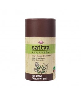 Sattva Natural Herbal Dye for Hair natural herbal hair dye Nut Brown 150g