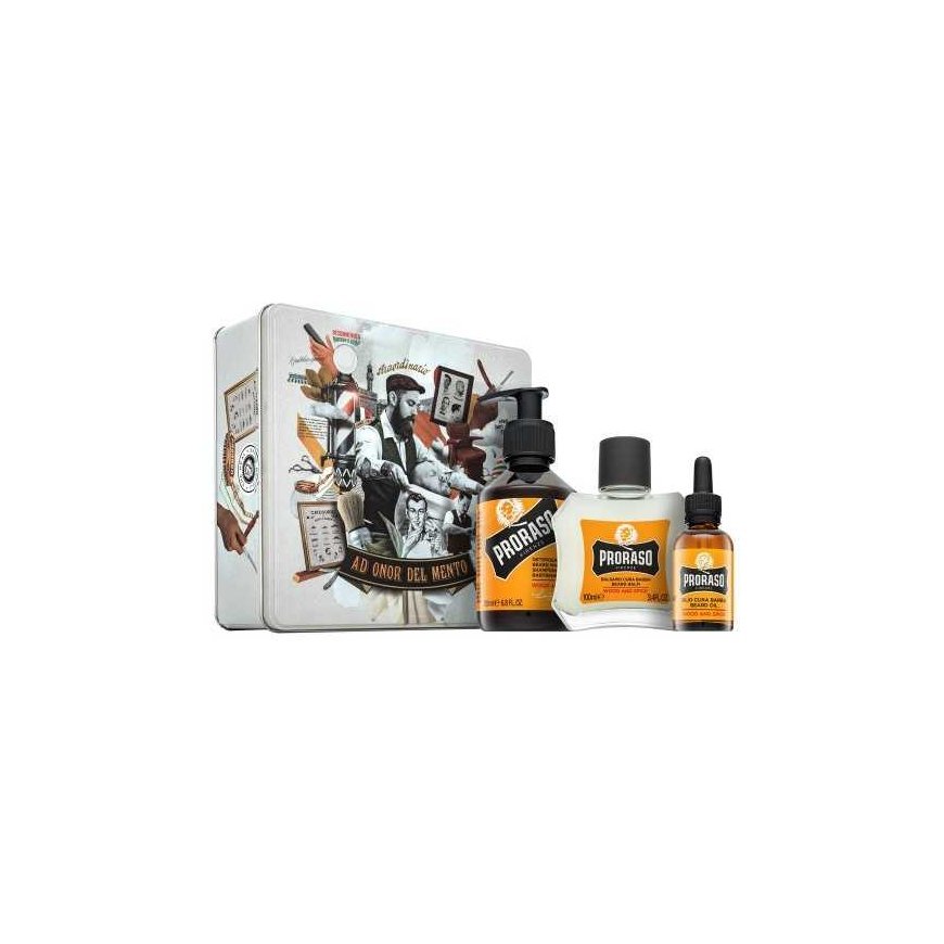 Proraso Wood & Spice Vintage Beard Care Kit vintažinis barzdos priežiūros rinkinys – 3