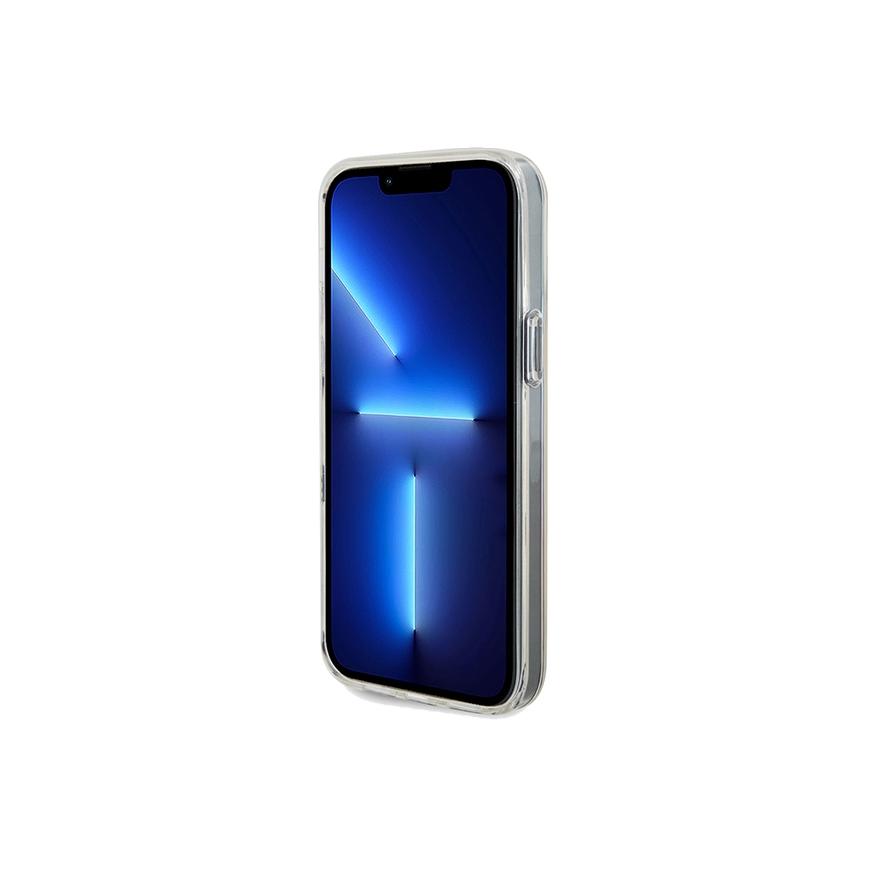 Originalus priekinio skydelio dėklas GUESS GUHCP13XHDECMI, skirtas iPhone 13 Pro Max (IML briaunotas veidrodis / diskoteka vaivo – 5