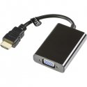 Deltaco HDMI-VGA7 video kabeļu aksesuārs 0,2 m VGA (D-Sub) + Micro USB Type-B Melns Deltaco HDMI-VGA7 video kabeļu aksesuārs 0,2 m VGA (D-Sub) + Micro USB Type-B Melns
