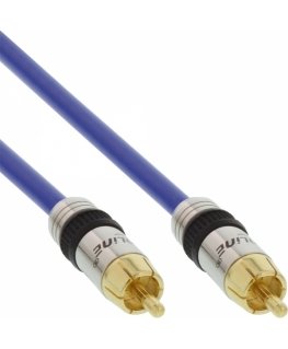 InLine 4043718018260 garso kabelis 3 m RCA Mėlyna