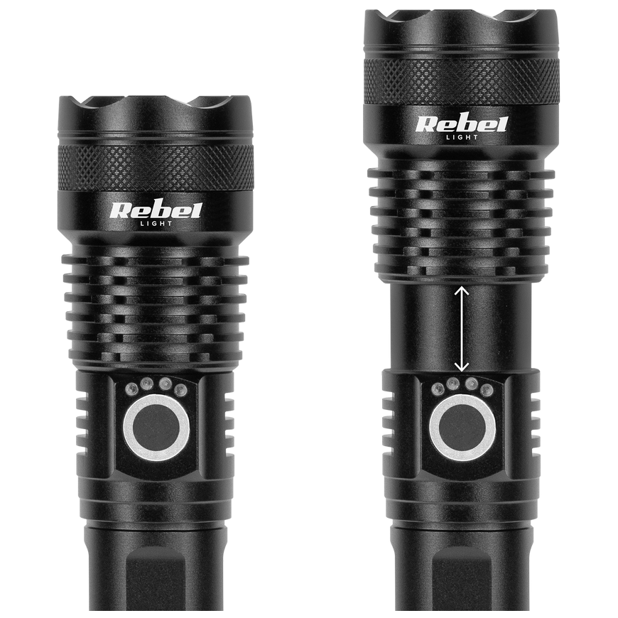 Rebel rechargeable LED flashlight - 10W – 4