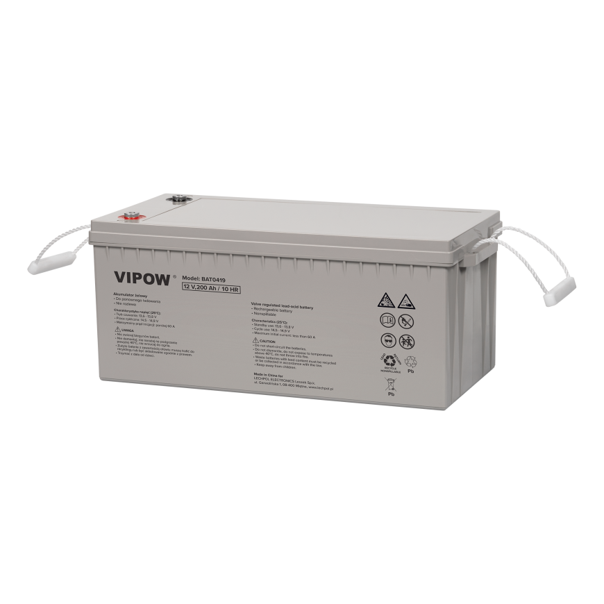 VIPOW Lead battery 12V 200Ah Vipow