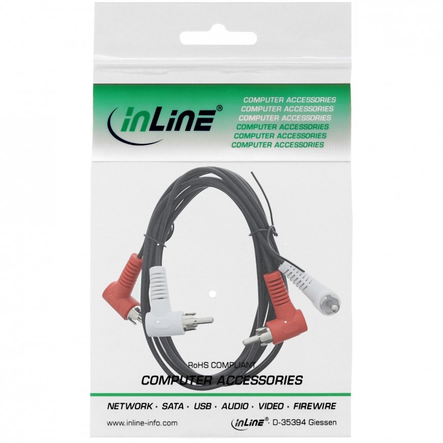 InLine 89929 garso kabelis 1,2 m Juoda – 2
