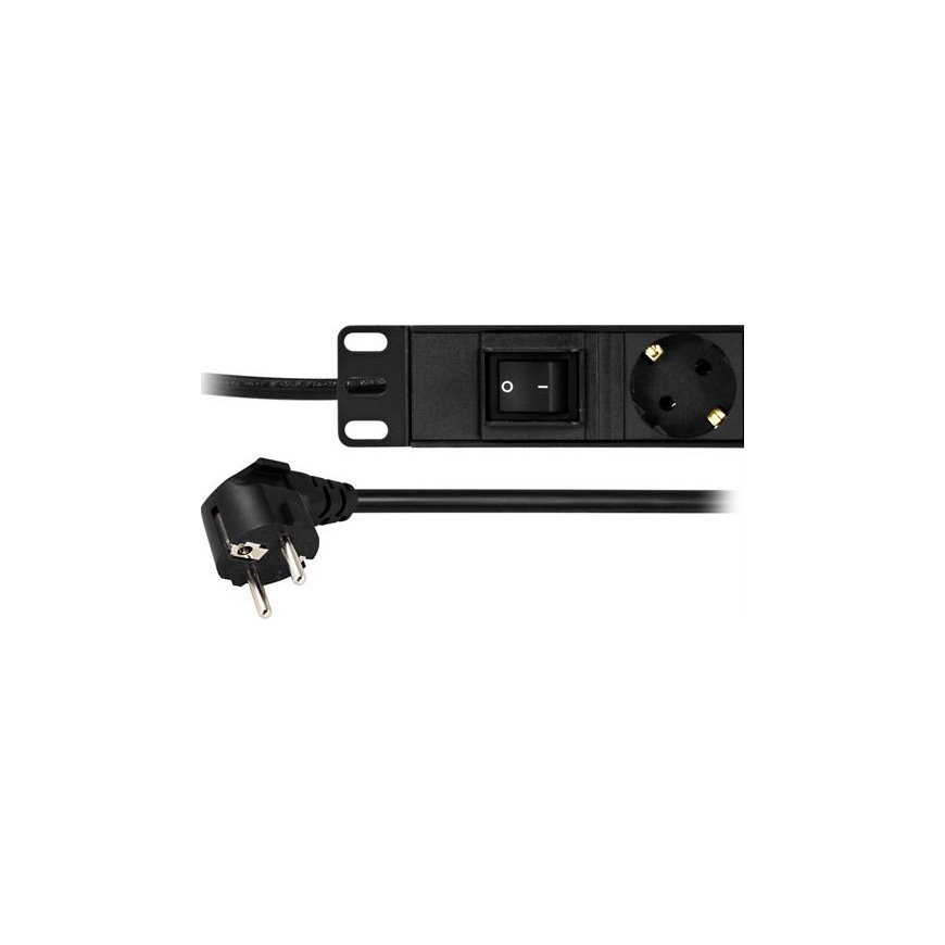Deltaco GT-8531 power extension 3 m 6 AC outlet(s) Indoor Black – 2