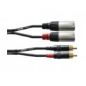 Cordial CFU 6 MC аудио кабель 6 m 2 x RCA 2 x XLR (3-pin) Черный Cordial CFU 6 MC аудио кабель 6 m 2 x RCA 2 x XLR (3-pin) Черный