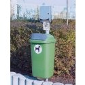 MEVA Galvanized steel pole for street dustbin 60x1200mm MEVA Galvanized steel pole for street dustbin 60x1200mm