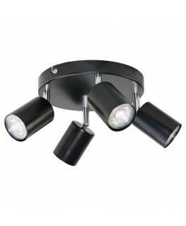 Hanging lamp Orno Rino SP 4, wall and ceiling lamp, GU10 max. 4x50W, IP20, black