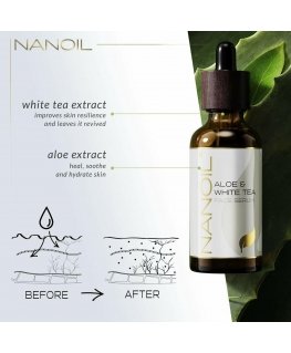 Nanoil Nanolash veido serumas alavijo ir baltos arbatos 50ml