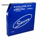 Pavarų šarvas Saccon Italy 4mm 50m su tepalu Box