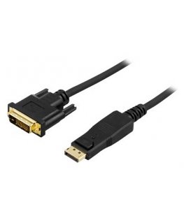 Deltaco DP-2030 serijinis kabelis Juoda 3 m 20-pin ha DL DVI-D