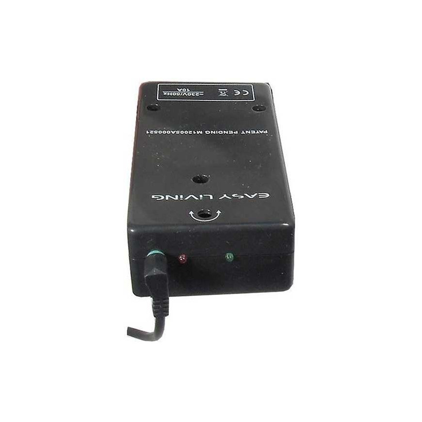 Przewód power supply rezerwowego EASY-OFF 230V with remote control switch, CEE7 (widelect) - socket 4x, Max. 2300W, black, black – 3