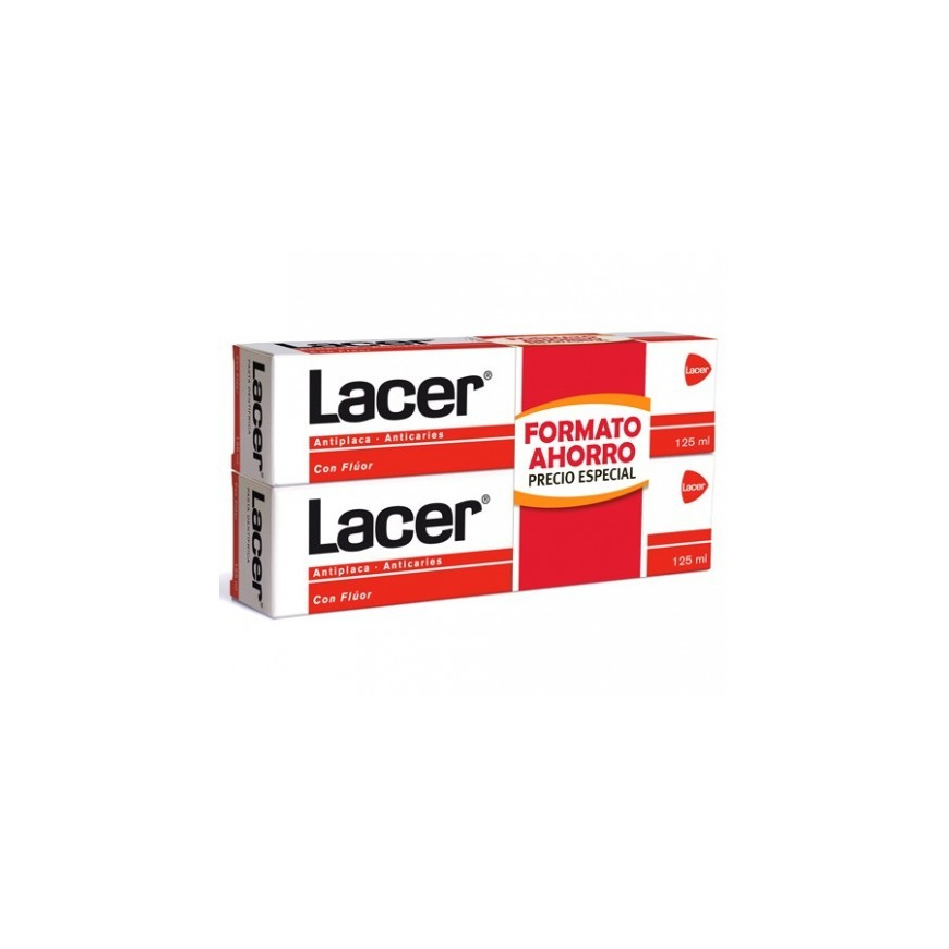 Lacer Toothpaste Antiplaque Anticaries 2x125ml – 3