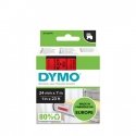 DYMO D1 -Standard Labels - Black on Red - 24mm x 7m DYMO D1 -Standard Labels - Black on Red - 24mm x 7m