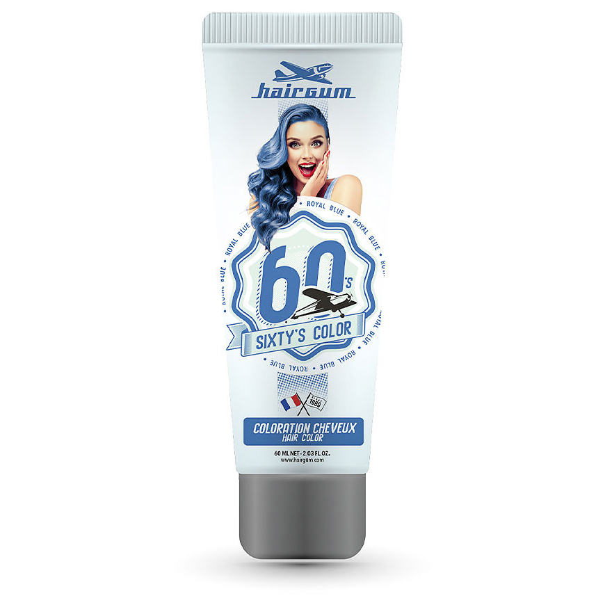 Hairgum Sixty's Color plaukų spalva Royal Mėlyna – 2