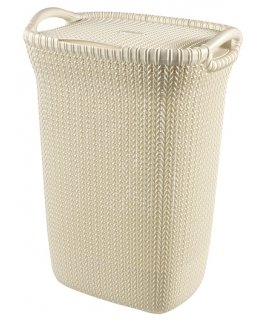 Curver Knit pesukorv 57 l Nelinurkne Plast Beež