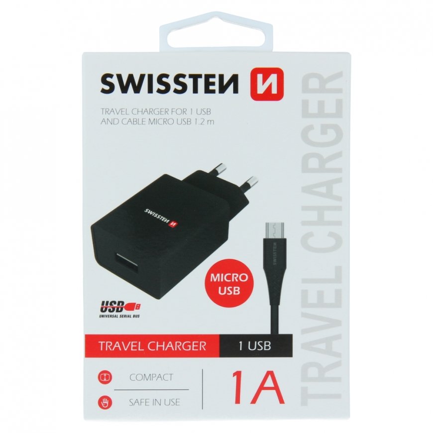 Swissten Travel Charger Smart IC USB