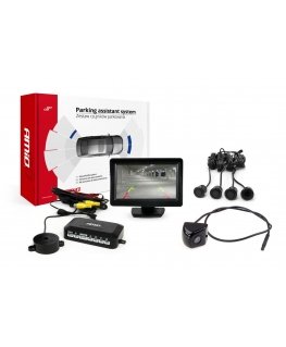 Amio Parking Sensor Kit TFT01 4.3" with HD-310 Camera 4 Sensors Black "Gold"