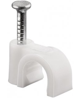 Goobay Cable Clip 6 mm, white