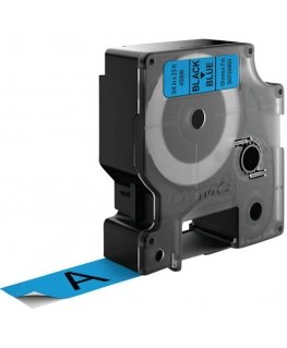 DYMO D1 Standard - Black on Blue - 19mm etikečių juostelė Juoda ant mėlynos