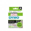 DYMO D1 Standard - Red on Transparent - 12mm etikečių juostelė Raudona ant skaidraus