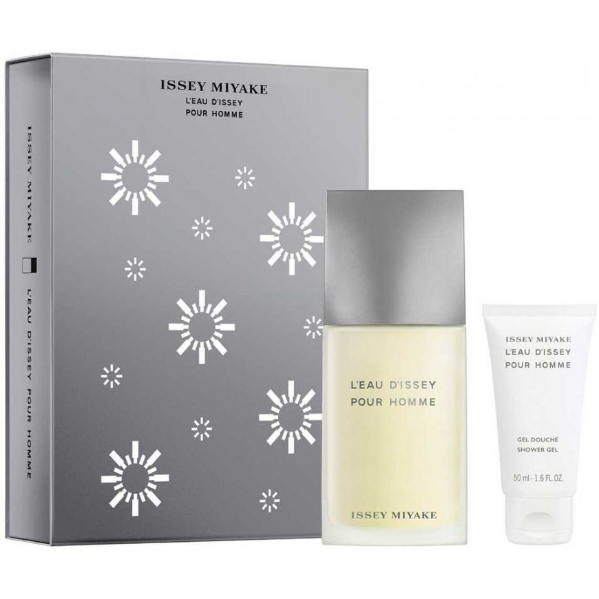 Issey Miyake Christmas Set: Issey Eau de Toilette for Men 75ml + Issey Eau de Toilette for All Skin Types 50ml