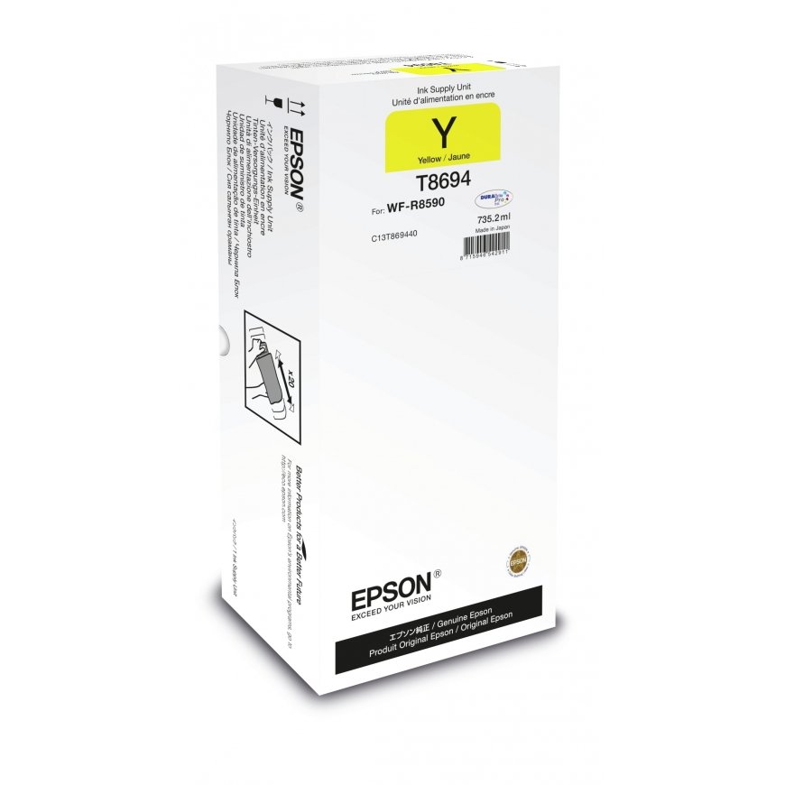 Epson T8694 rašalo kasetė 1 vnt Originalus Geltona