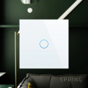 Spring Single-pole sensor switch, remote control (WIFI), White Spring Single-pole sensor switch, remote control (WIFI), White