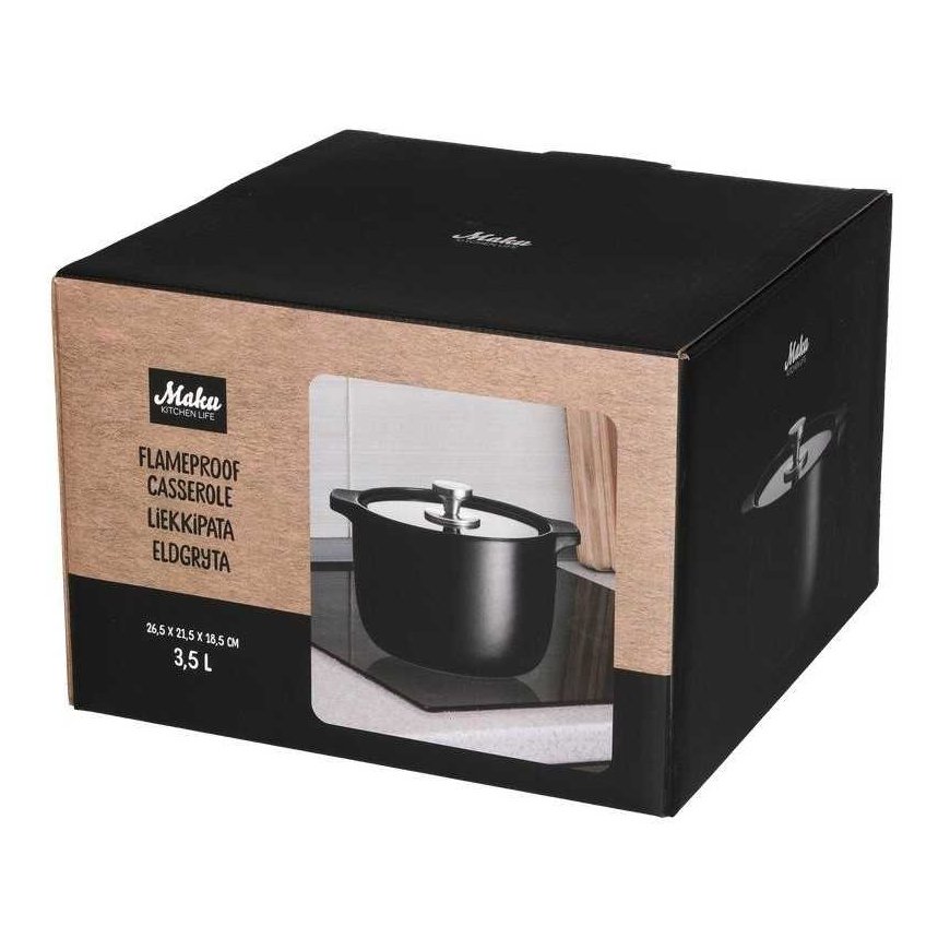 Maku Kitchen Life Flameproof casserole 3.5 L 20 cm. – 2