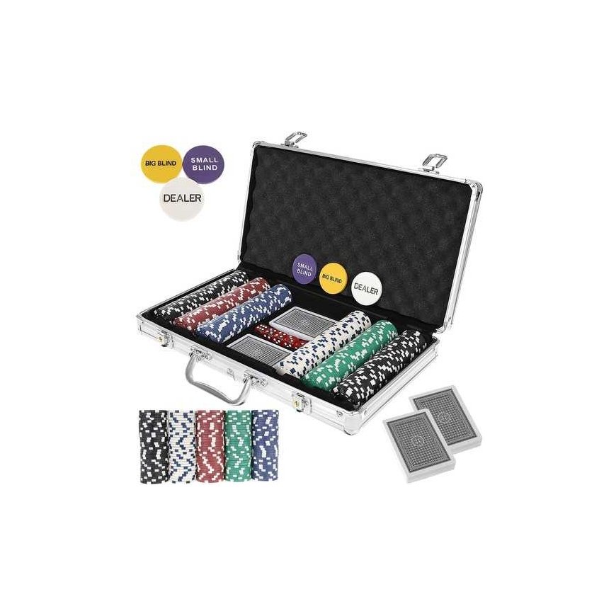 Malatec Poker - a set of 300 chips with a suitcase HQ 23528
