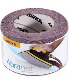 Šlifavimo tinklelio rulonas Mirka ABRANET 75 mm x 10 m P100