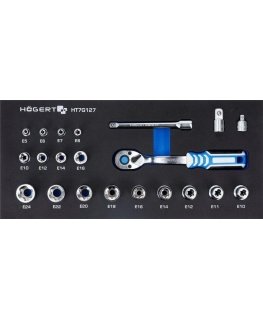 Tool set Hogert HT7G127 3/8'' 22 pcs.