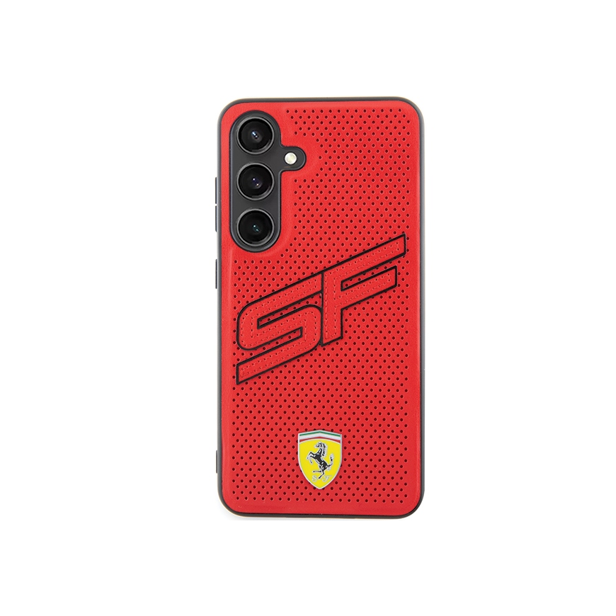 Dėklas Ferrari FEHCS24MPINR S24+ S926 raudona/red hardcase Big SF Perforated – 3