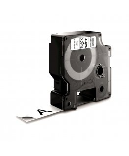 DYMO D1 Durable - Black on White - 19mm markeerimisteip Must valgel taustal