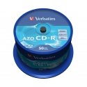 Verbatim CD-R AZO Crystal 700 MB 50 tk Verbatim CD-R AZO Crystal 700 MB 50 tk