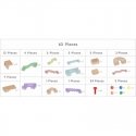 MASTERKIDZ Ball Rail Construction Set for STEM Board 63 pcs.