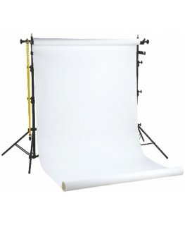Falcon Eyes SPK-1W fotostudiju fons Metāls, Papīrs Vienkrāsaina Balts