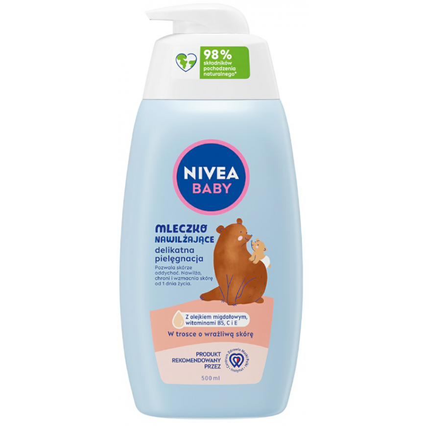 Nivea Baby moisturizing milk, gentle care, 500ml – 2